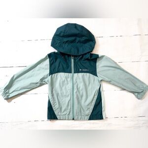 EUC Columbia Kids Jacket in Teal and Light Blue